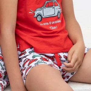 Pijama algod&oacute;n ni&ntilde;a tirantes sport 2 piezas 