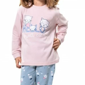 Pijama ni&ntilde;a algod&oacute;n 100% Gatitos