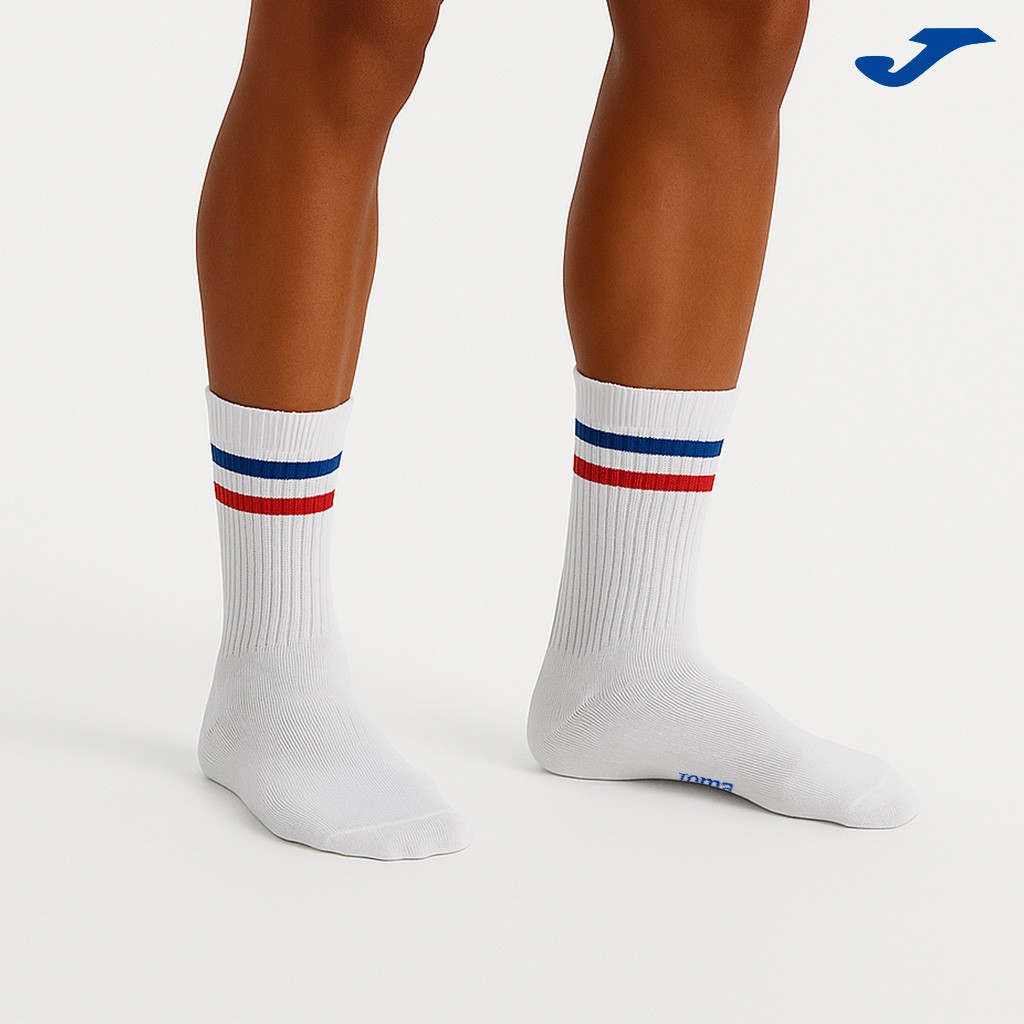 Calcet&iacute;n rayas tenis pack x2 ca&ntilde;a canal&eacute; antipress