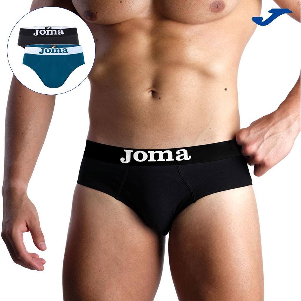 Slip hombre x2 algodón elastano goma vista logo