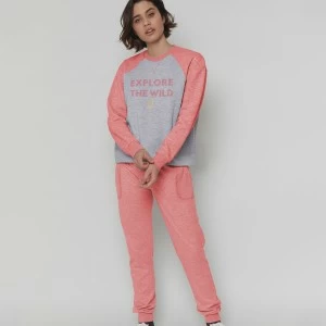 Pijama manga larga algod&oacute;n National Geographic