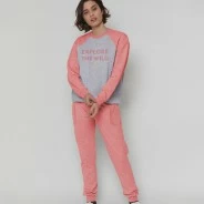 Pijama manga larga algod&oacute;n National Geographic
