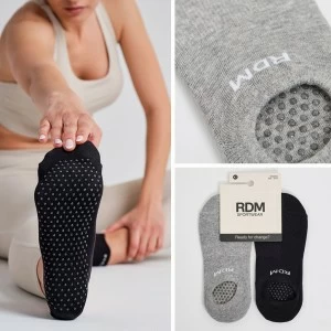Calcetin mujer antideslizante pack 2 gimnasia
