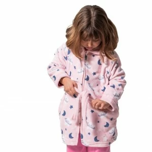 Bata ni&ntilde;a coralina estampada 