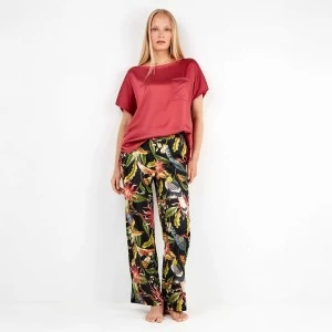 Pantal&oacute;n largo mujer viscosa estampada