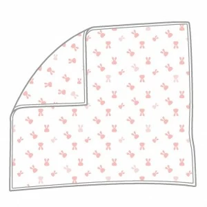 Arullo beb&eacute; algod&oacute;n estampado conejito