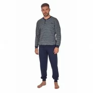 Pijama manga larga hombre rayas