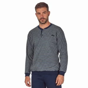 Pijama manga larga hombre rayas