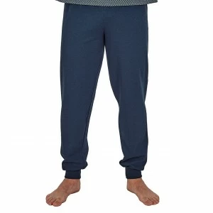 Pijama largo hombre algod&oacute;n estampado 