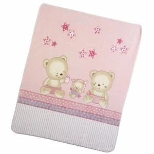 Manta rachel bebe en caja regalo estampada osos