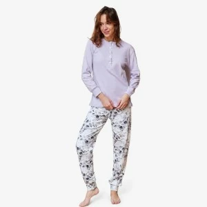 Pijama mujer manga larga algod&oacute;n