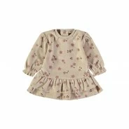 Vestido beb&eacute; estampado flores y volantes