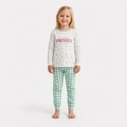Pijama infantil estampado manga larga