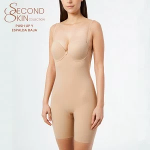 Body pantal&oacute;n contr&oacute;l con push up second skin