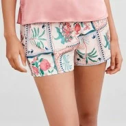 Pantal&oacute;n corto pijama estampado raso