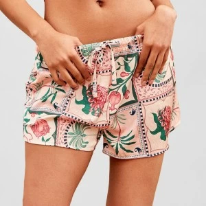Pantal&oacute;n corto pijama estampado raso