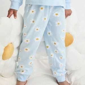Pijama ni&ntilde;a manga larga margaritas