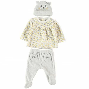 Pijama beb&eacute; tundosado tres piezas 