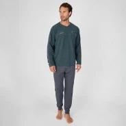 Pijama largo hombre tejido afelpado