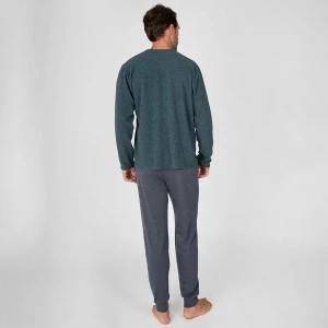 Pijama largo hombre tejido afelpado