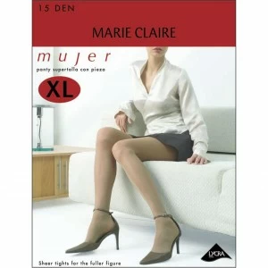 Panty transparente con pieza extra 15 den.