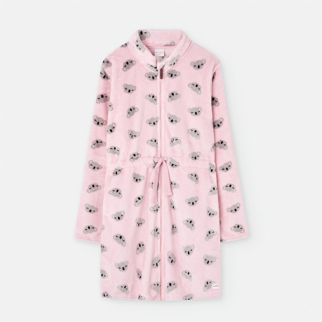 Bata mujer cintura ajustable y cremallera