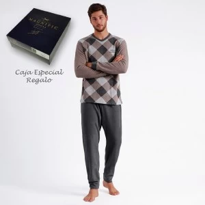 Pijama hombre manga larga 