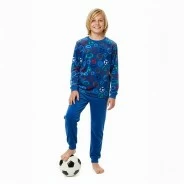 Pijama manga larga juvenil estampado balones