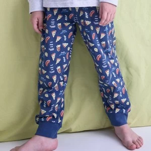 Pijama ni&ntilde;o manga larga estampado