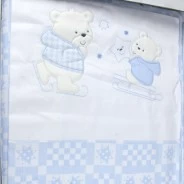 Juego de Edred&oacute;n y chichonera en ba&uacute;l de regalo