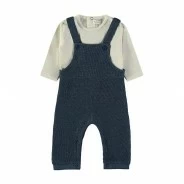 Conjunto beb&eacute; algod&oacute;n peto y camiseta