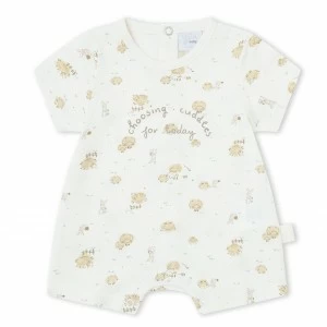 Pelele corto beb&eacute; algod&oacute;n estampado