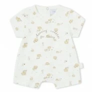 Pelele corto beb&eacute; algod&oacute;n estampado