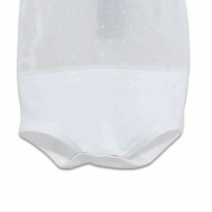 Body bebe blusa de manga corta en batista bordada