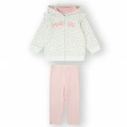 Chandall bb ni&ntilde;a rosa 2 piezas chaiqueta abierta