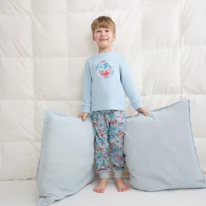 Pijama largo ni&ntilde;o algod&oacute;n estampado