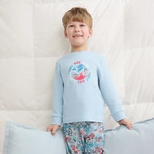 Pijama largo ni&ntilde;o algod&oacute;n estampado
