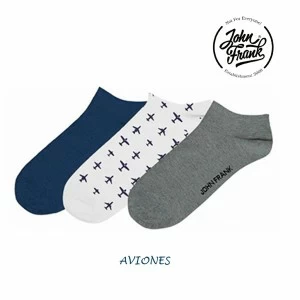 Calcet&iacute;n hombre fantas&iacute;a invisible pack x 3