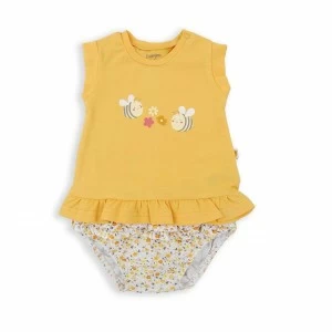 Conjunto bebe ni&ntilde;a sin mangas con braguita