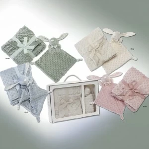 Set regalo manta topos y dudu conejito orejotas