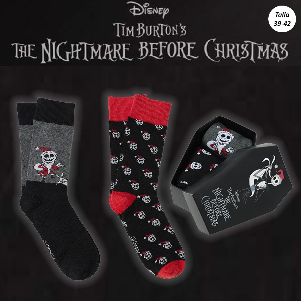 Calcetin hombre pack 2 cajita regalo ataud