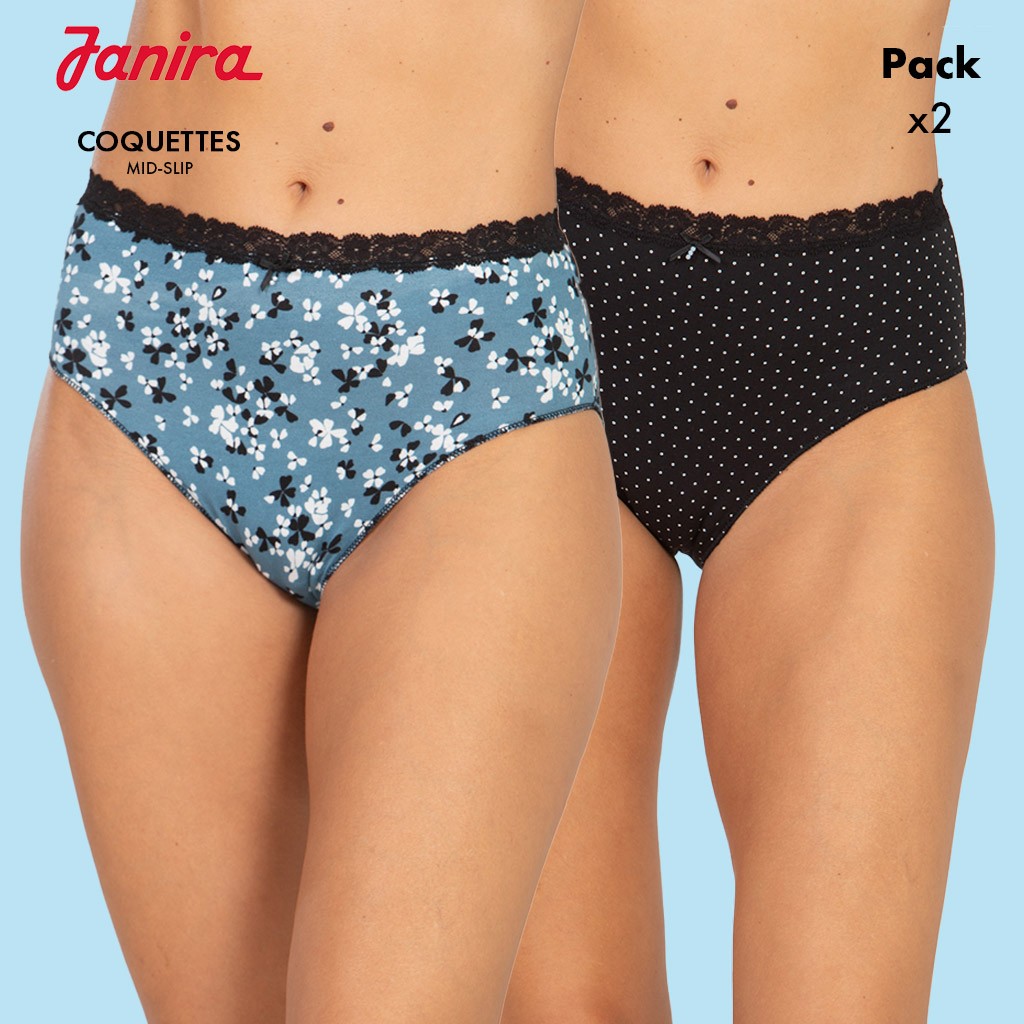 Braga mujer alta estampada pack x2 coquettes