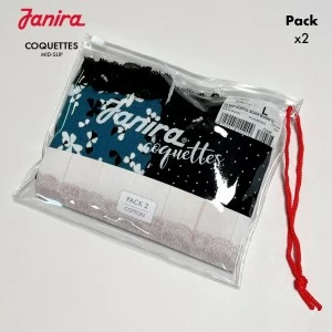 Braga mujer alta estampada pack x2 coquettes