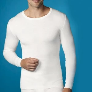 Camiseta manga larga cuello caja l&iacute;nea Termal