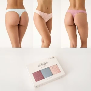 Tanga mujer Expositor 12 pack x3 algod&oacute;n surtidas