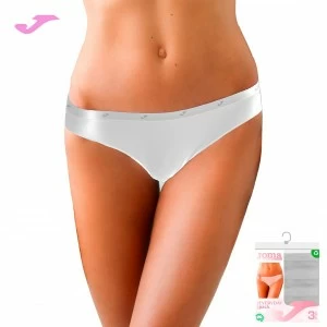 Braga bikini algod&oacute;n el&aacute;stico goma vista pack x3 