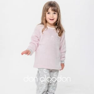 Pijama infantil coralina lunas con logo bordado