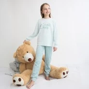 Pijama juvenil manga larga estampado