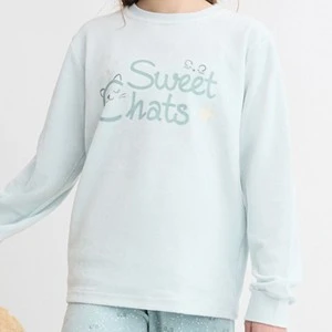 Pijama juvenil manga larga estampado