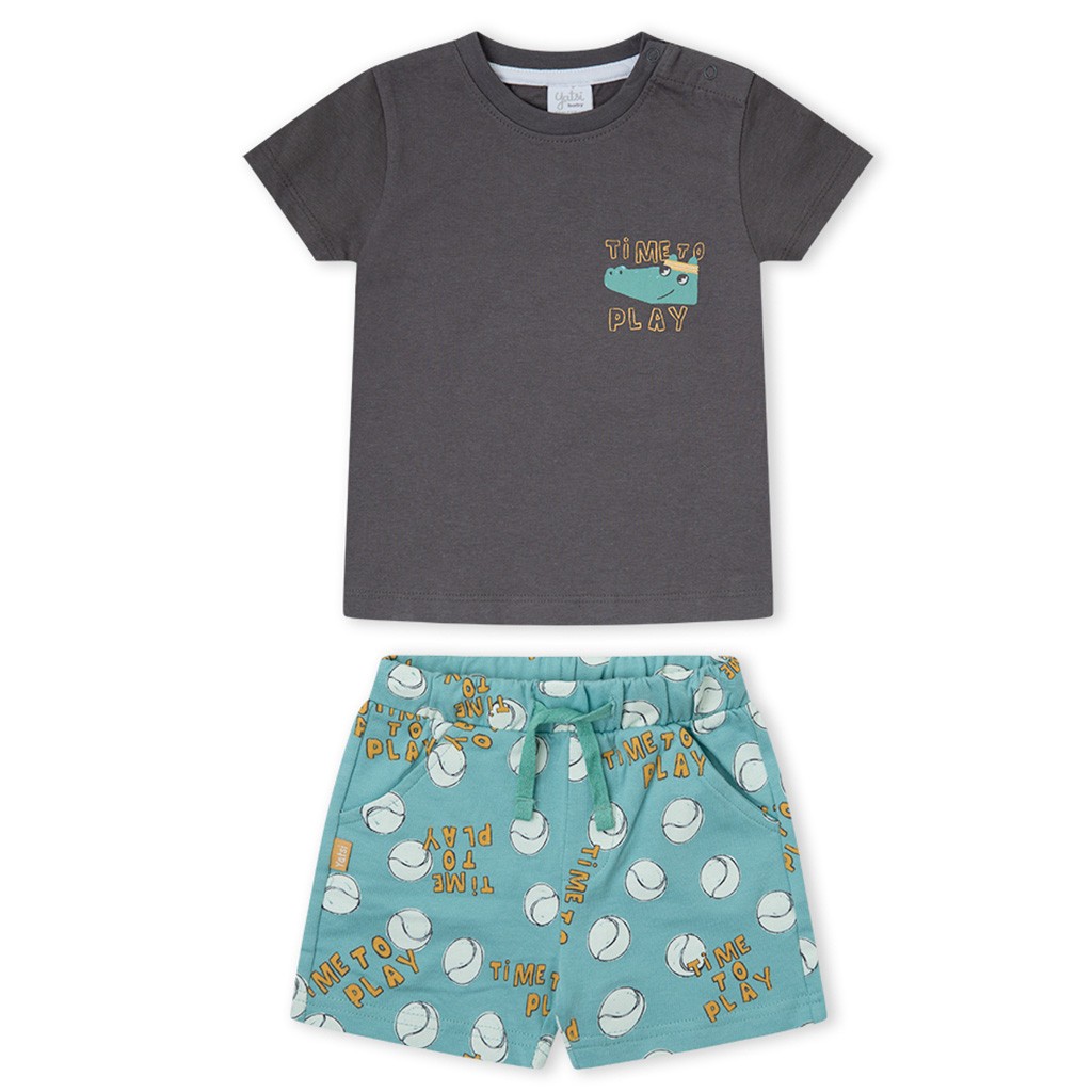 Conjunto beb&eacute; manga corta algod&oacute;n